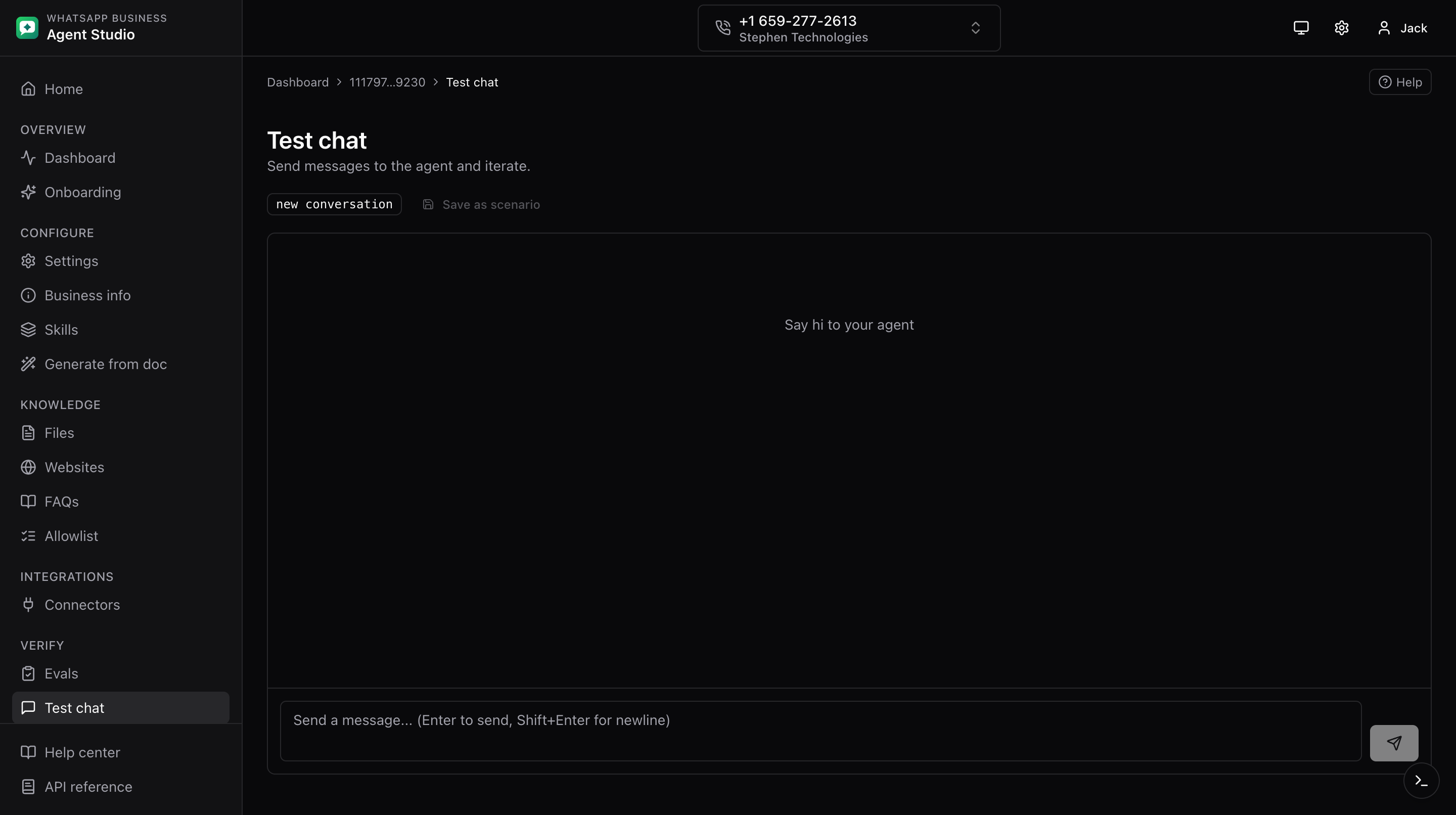 Test chat